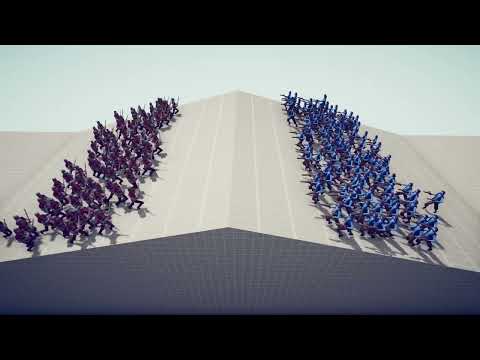 100 squires vs 100 flintlocks TABS battle