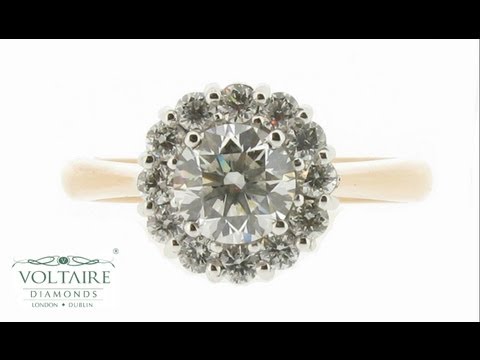 Cluster Style Engagement Ring in Rose Gold - ER 1171