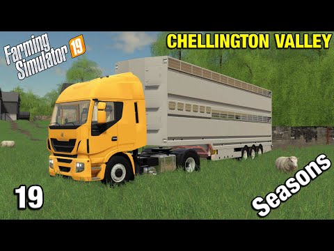 SHEEP DELIVERY + NEW LORRY  Chellington Valley Timelapse - FS19 Ep 19