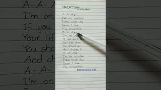 VACATION ~ Dirty Heads #lyrics #malesingers #vacation #music