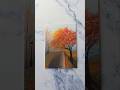 autumn 🍂 landscape painting idea for beginners ✨️