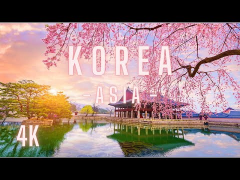FLYING OVER KOREA (4K) - Relaxing Music Along With Beautiful Nature Videos