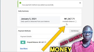 How to add money to facebook ad account