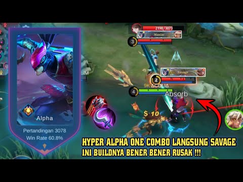 Hack Build Hyper Alpha Damage Combo Skill Sakit Banget - Tips & Trick Hyper Alpha | Mobile Legend