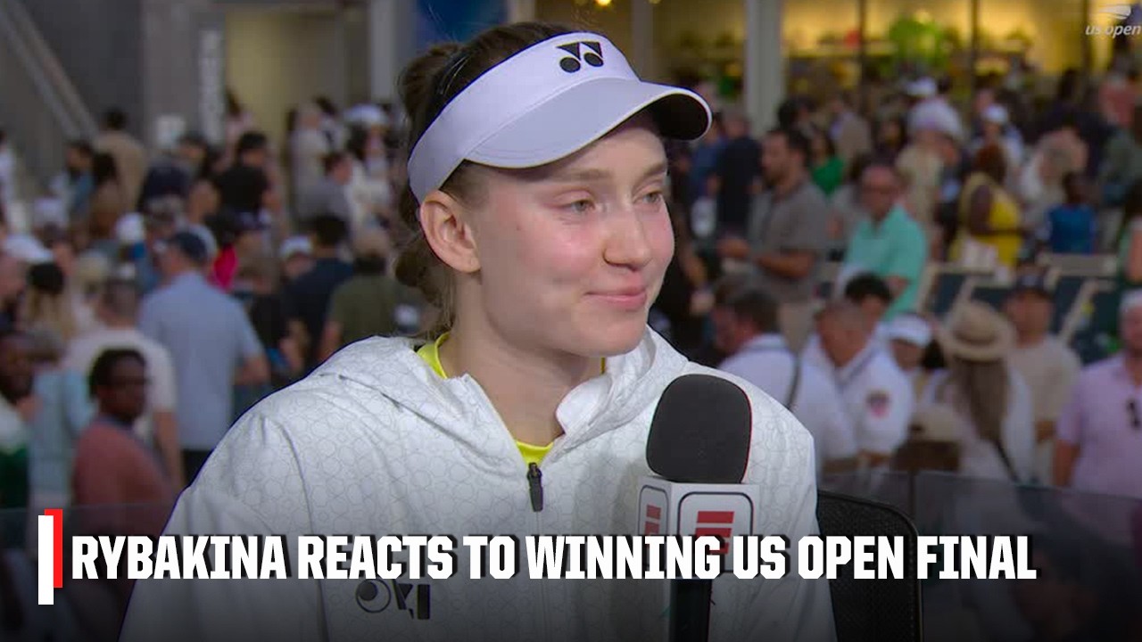 'I have no words' - Elena Rybakina reacts to winning the 2026 US Open Final 🙌