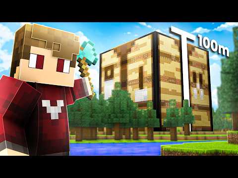 I built a huge XXL crafting table in Minecraft Hardcore | Flexi