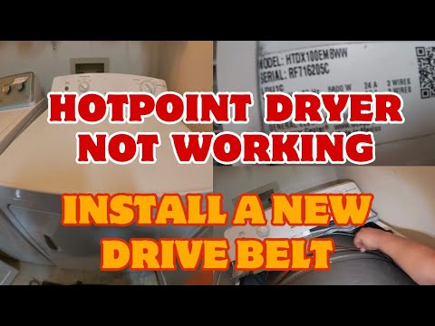 How to Fix Hotpoint Dryer Not Spinning | GE Dryer Not Coming On | Model HTDX100EM8WW