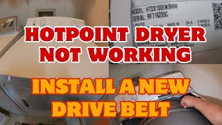 How to Fix Hotpoint Dryer Not Spinning | GE Dryer Not Coming On | Model HTDX100EM8WW