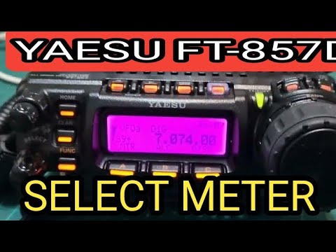 YAESU FT-857, SELECT METER TYPE, SWR - POWER - ALC - MOD