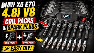 How to change coil packs and spark plugs - BMW X5 e70 4.8i V8 petrol DIY #sparkplugs #diy