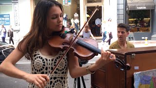 Spontaneous Street Piano and Violin Duet in New York City with Ada Pasternak - Pt 1