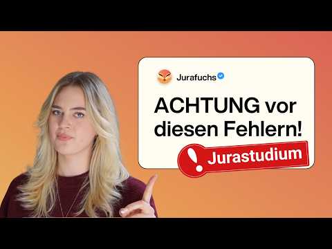 Fast ALLE Jurastudenten machen diese Fehler im 1. Semester. Du auch?