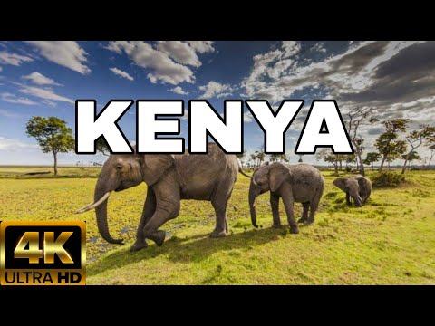 FLYING OVER KENYA (4K UHD) - AMAZING BEAUTIFUL SCENERY & RELAXING MUSIC
