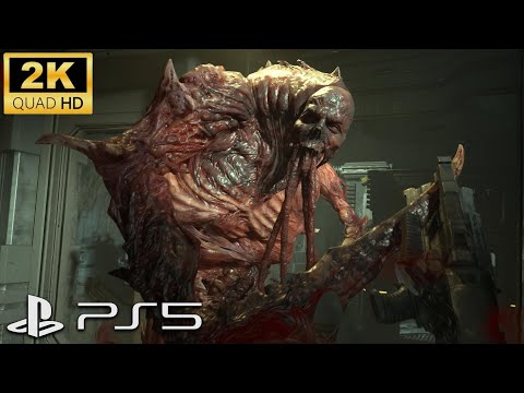 Dead Space Remake - Hunter Necromorph Boss Fight [2K 60FPS] [PS5]