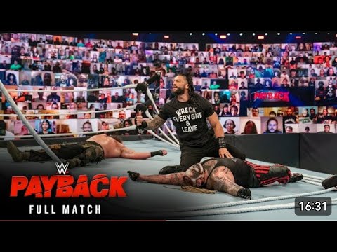 FULL MATCH - "The Fiend" vs Reigns vs Strowman - Universal Title Triple Threat: Payback 2020