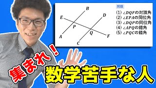 【中学数学】平行線と角を丁寧に～対頂角・同位角・錯角～