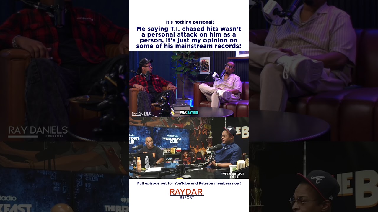 Saying T.I. chased hits wasn't a personal jab at him!