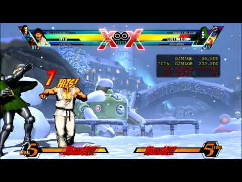 Umvc 3 - Ryu combo video