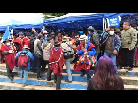 Evo Morales llega a municipio Humanata Junto a Franklin Flores candidato a la Gobernación de La Paz