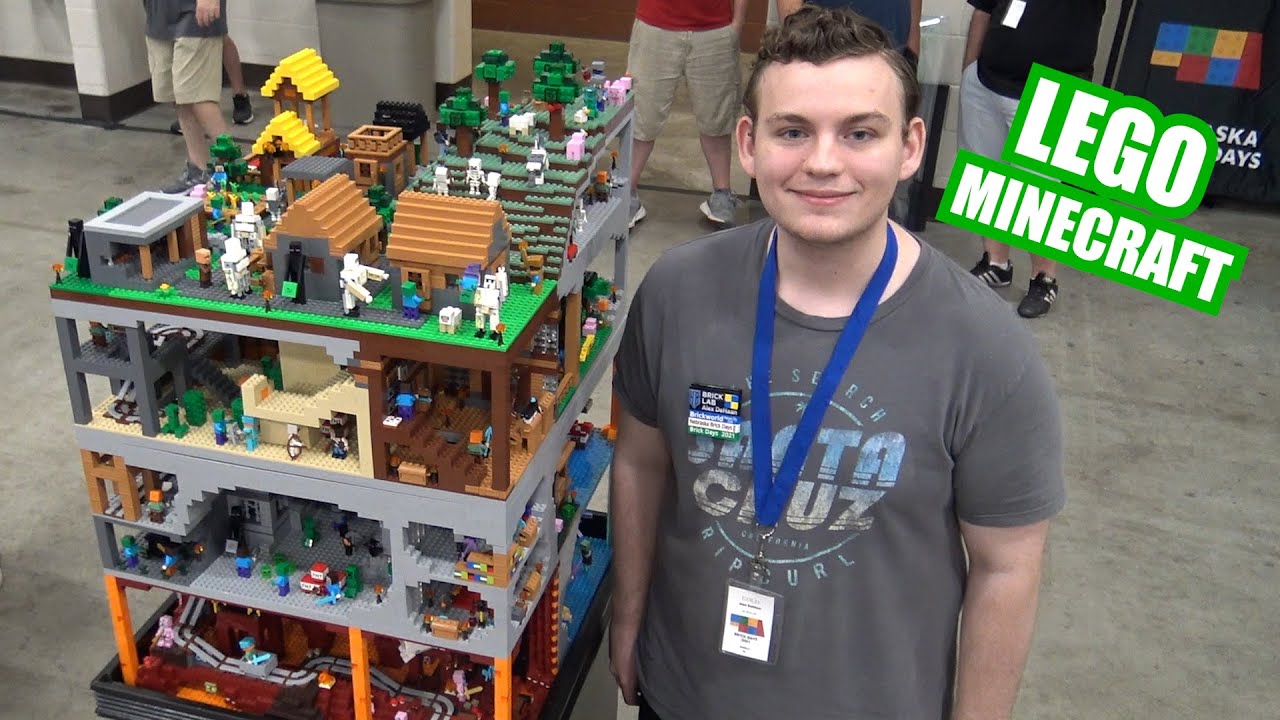 Giant LEGO Minecraft World Cube!