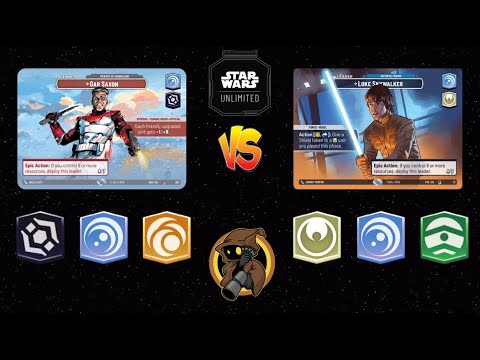 Gar Cunning vs Luke1 Command | Star Wars Unlimited Premier Gameplay | Bo3
