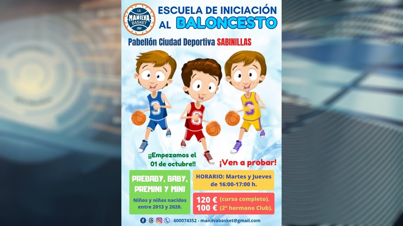 Escuela de iniciación al baloncesto
