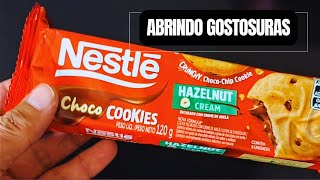 ???? ABRINDO CHOCO COOKIES NESTLÉ RECHEADO COM CREME DE AVELÃ HAZELNUT CREAM