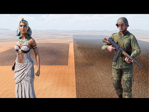 50.000 CLEOPATRA vs 1 MILLION AMERICAN ASSAULT SOLDIERS - Ultimate Epic Battle Simulator 2 UEBS 2