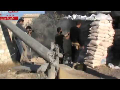 استهداف  قوات النظام برشاش دوشكا من قبل كتيبة عمرو بن الجموح في مدينة حلب