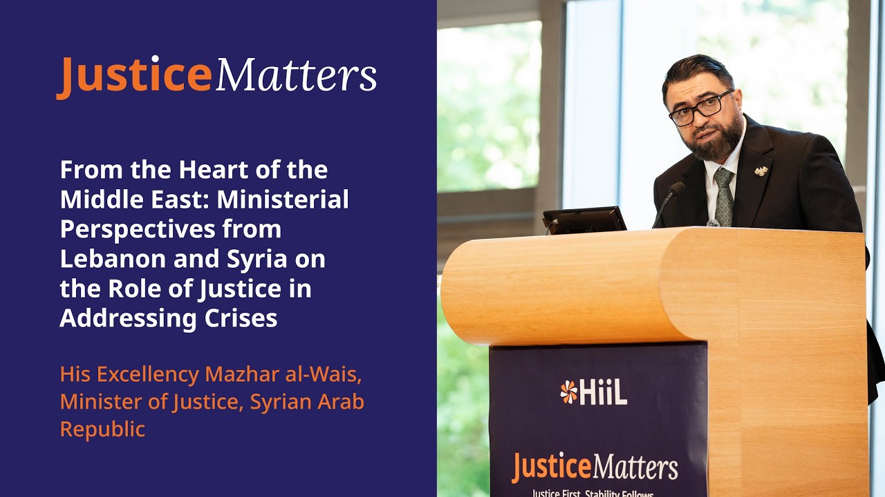 Justice Matters 2026 - HE Mazhar al-Wais
