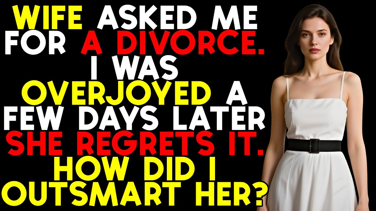 She dumped me. Just a couple of days later I was incredibly happy, and she regretted. The thing is..