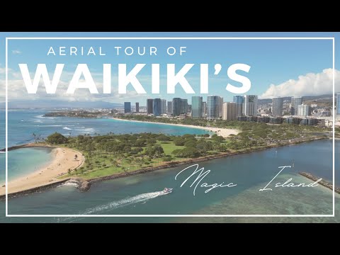 Ilha Mágica de Waikiki - Surf, iates, praias e belas vistas em 4K