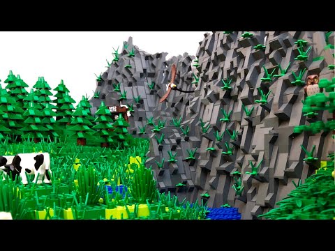 Bau einer Legostadt Teil 24. - Der Berg wächst