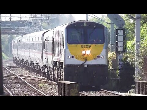 NIR 201 Class Locomotive 8209 + Enterprise Train - Howth Junction Station