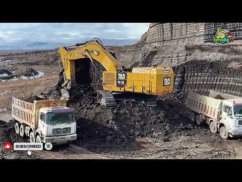 Massive CAT 6015B Excavator Loading Mercedes & MAN Trucks in Just Two Passes! 🚜 | Sotiriadis Mining