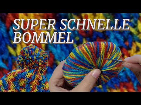 Quick DIY pompom for hat make yourself TRICK Nice upcycling idea