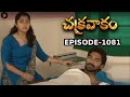Episode 1081 Chakravakam Telugu Daily Serial Manjula Naidu Loud Speaker