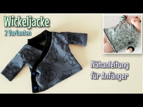 Wickeljacke - Nähanleitung - OHNE Schnittmuster - Anfänger - Nähtinchen