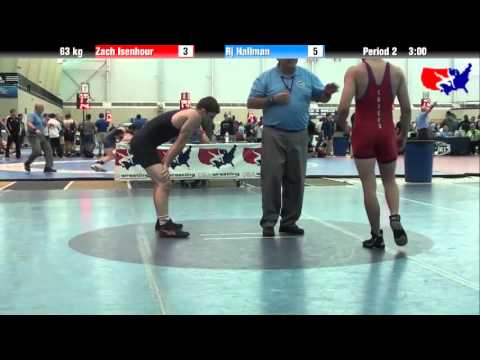 Zach Isenhour vs. Rj Hallman at 2013 ASICS University Nationals - FS