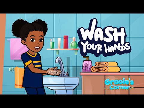 Wash Your Hands Song | Healthy Habits with Gracie’s Corner | Nursery Rhymes + Kids Songs