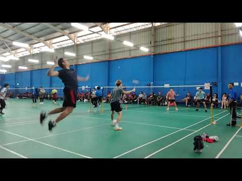 Badminton SF Men's Double Novice Tour - Irfan / Chun Hong Vs Alvin Chan / Wong Wen