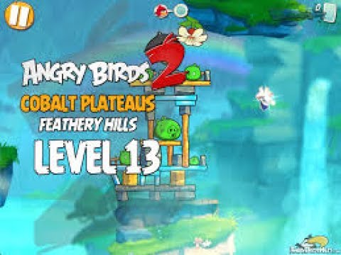 Angry Birds 2 in HD Level 13 Cobalt Plateaus Feathery Hills 3 star walkthrough
