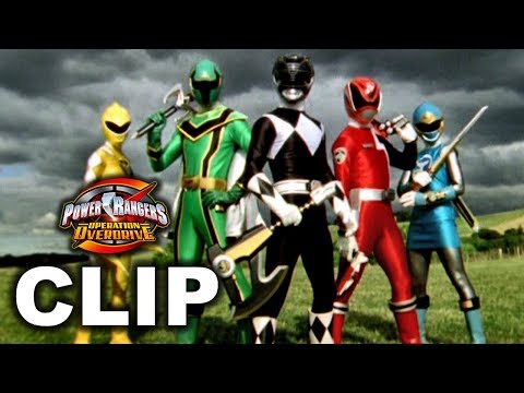 Power Rangers Operation Overdrive - Legendary Rangers First Scene/Arrive ('Once A Ranger' Teamup)