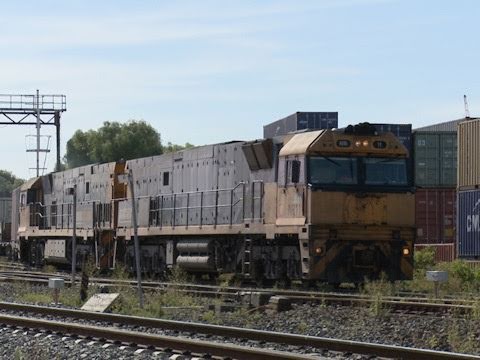 NR11 & NR66 bring their freight train into the Dynon yards.Railroads and Trains in Australia