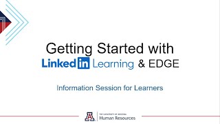 LinkedIn Learning Overview For Learners