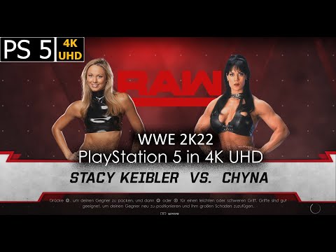 WWE 2K22 - Stacy Keibler vs Chyna w. Entrance - PS5Share 4K UHD