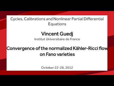 Convergence of the normalized Kähler-Ricci flow on Fano varieties - Vincent Guedj