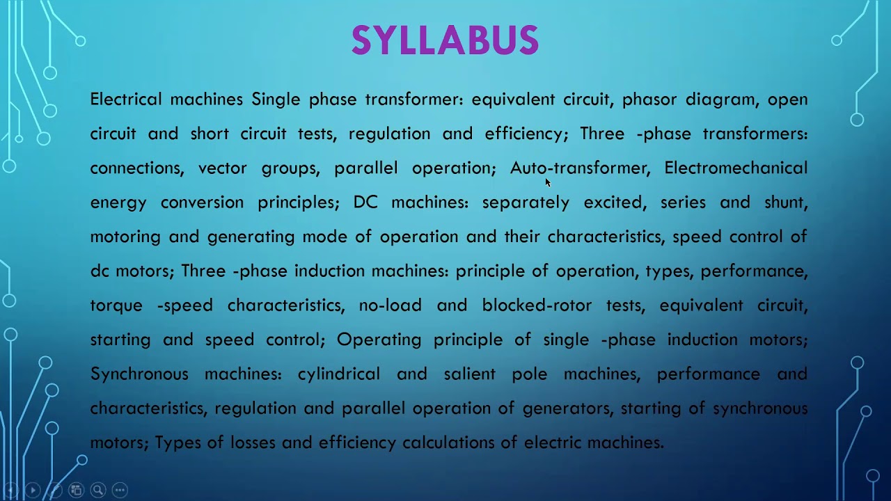 SYNCHRONOUS GENERATOR   PART 1
