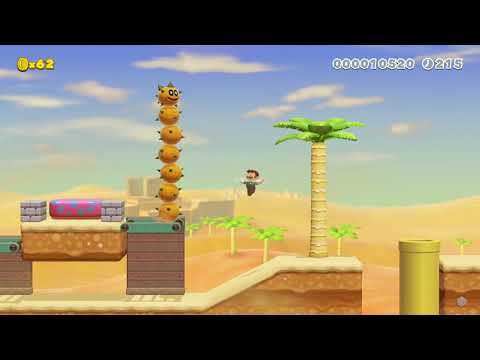 Super Mario Maker 2 - Pokey's Prickly Blockade
