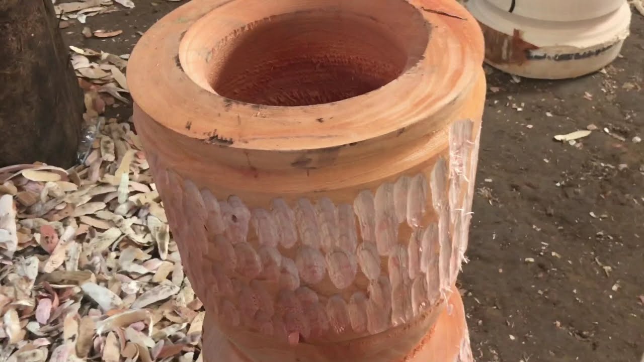 COMO FABRICAR PILÃO E CUIA DE CHIMARRÃO DE MADEIRA TORNEANDO PILÃO